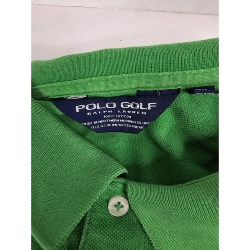 Vintage Polo Golf Ralph Lauren Shirt Mens 2XL XXL Green Golf 80s 90s Y2K‎